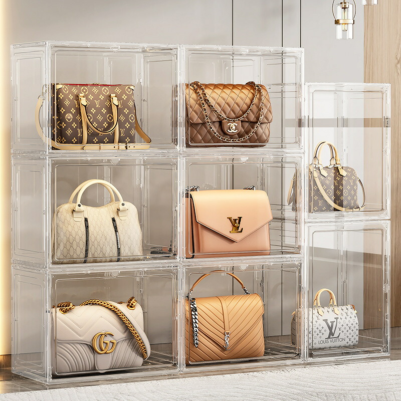 楽天市場】透明の収納ケース3つ 積み重ね式 プラスチックのマグネット