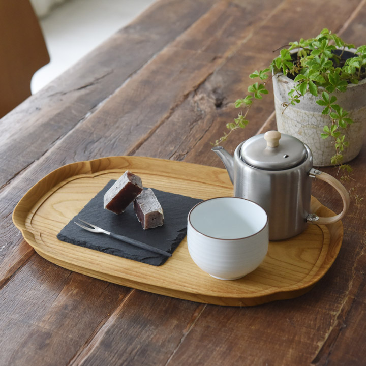 四十沢木材工芸KITO長木瓜盆大【送料無料】