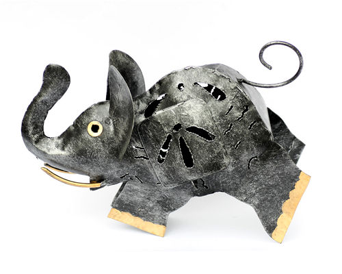 楽天市場】ブリキ ぞう キャンドルスタンド Mサイズ バリ雑貨 アジアン