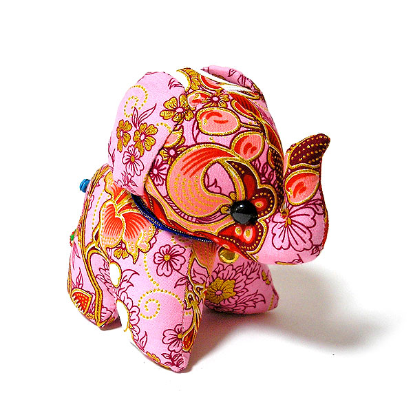 エスニック柄 ゾウさんのぬいぐるみ Mサイズ Pink2 ゾウ おしゃれな 手作り インテリア 象 置物 アジアン雑貨 バリ雑貨 タイ雑貨 Epheseweb Com