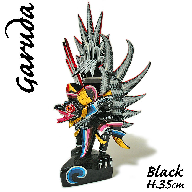 楽天市場】霊鳥ガルーダ［約H.35cm］白 ホワイト 木製 オブジェ 置物