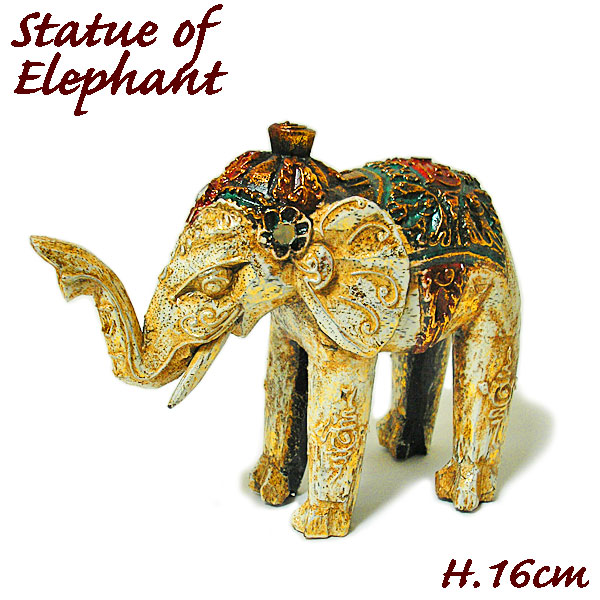 楽天市場】彫刻置物(水牛の角）象(ゾウ)【置物 象 プレゼント 誕生日