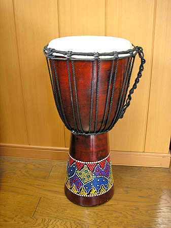 在庫セール 訳あり ジャンベ(太鼓) H50cm ヤギ革 打楽器 民族楽器 asianlamp-cahaya_oth-0129