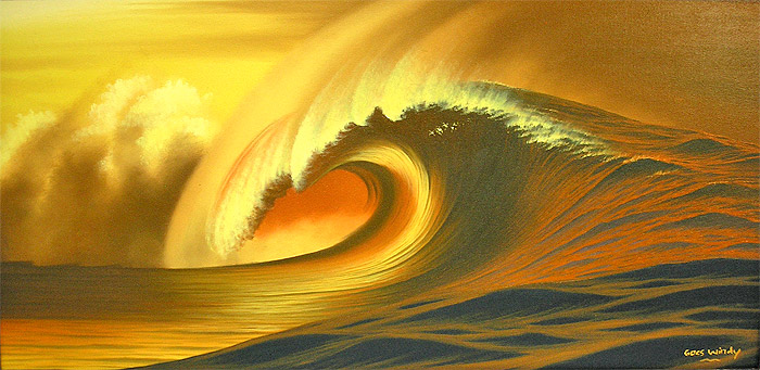 陶板画　額入り　海　海岸　波 楽天市場】バリ 絵画 波の絵 ビーチ 海岸 Goes Windy 80×60cm
