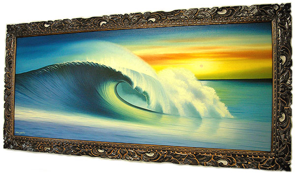 バリアート絵画特大横『Big Wave』WindySpecial Order作品[額横約