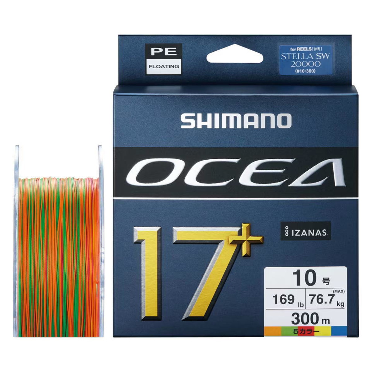 シマノ PEライン オシア 17+ 300m LD-A71Y 10号 (169lb/76.7kg) 5カラー [4][2025年新製品]