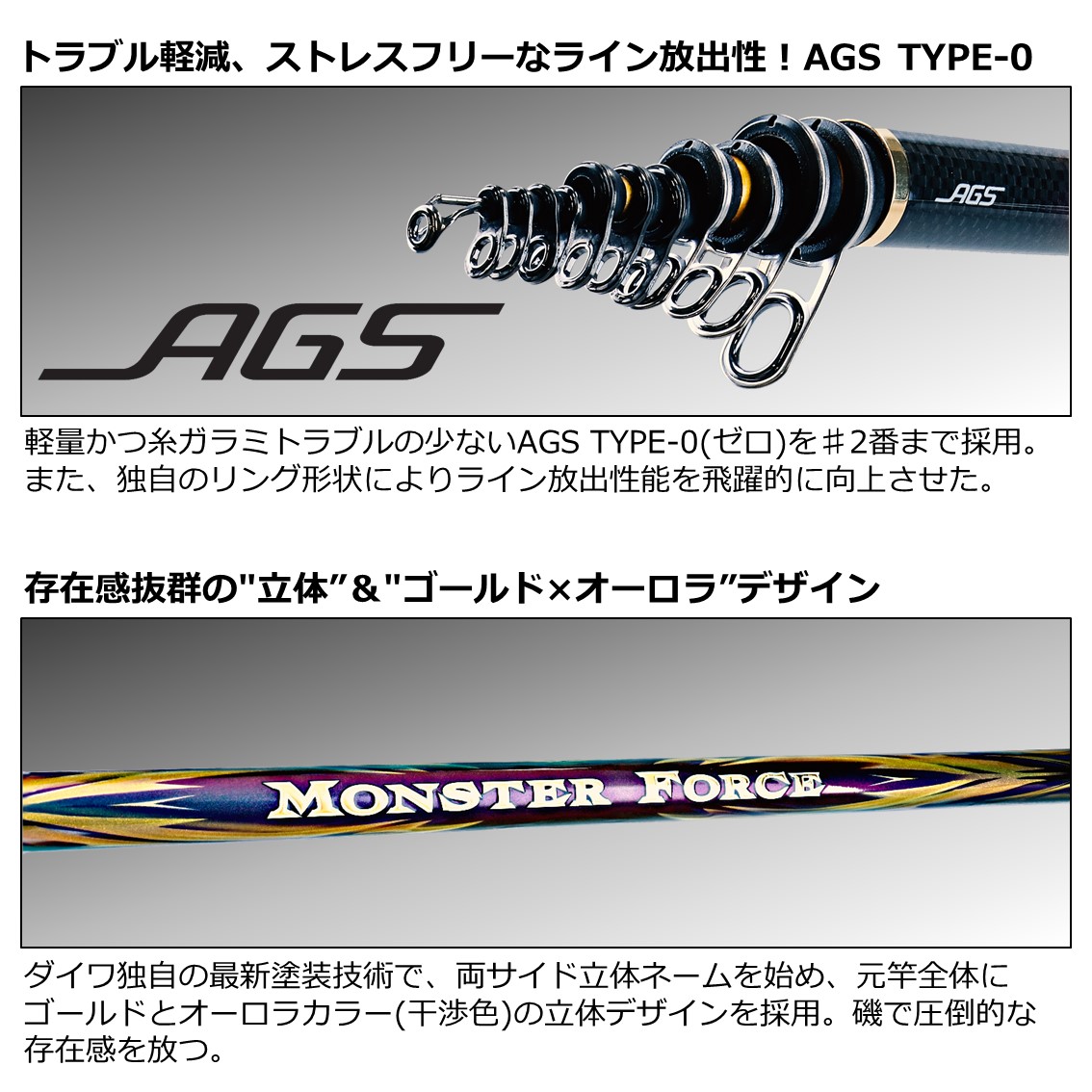 ダイワ モンスターフォース ags 尾長 5.3m 完全新品未使用品です