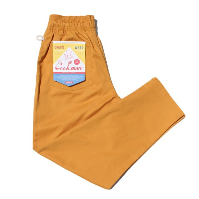 【楽天市場】Cookman シェフパンツ Chef Pants Mustard シェフパンツ ロング クックマン ユニセックス マスタード
