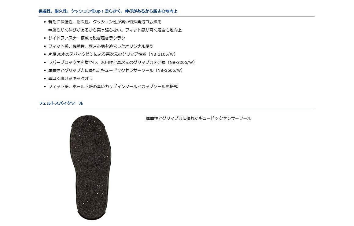 楽天市場 ダイワ Daiwa Nb 3505w グレー 3lサイズ 28 5 ネオブーツ フェルトスパイクソール ワイド アングラーズｗｅｂ店