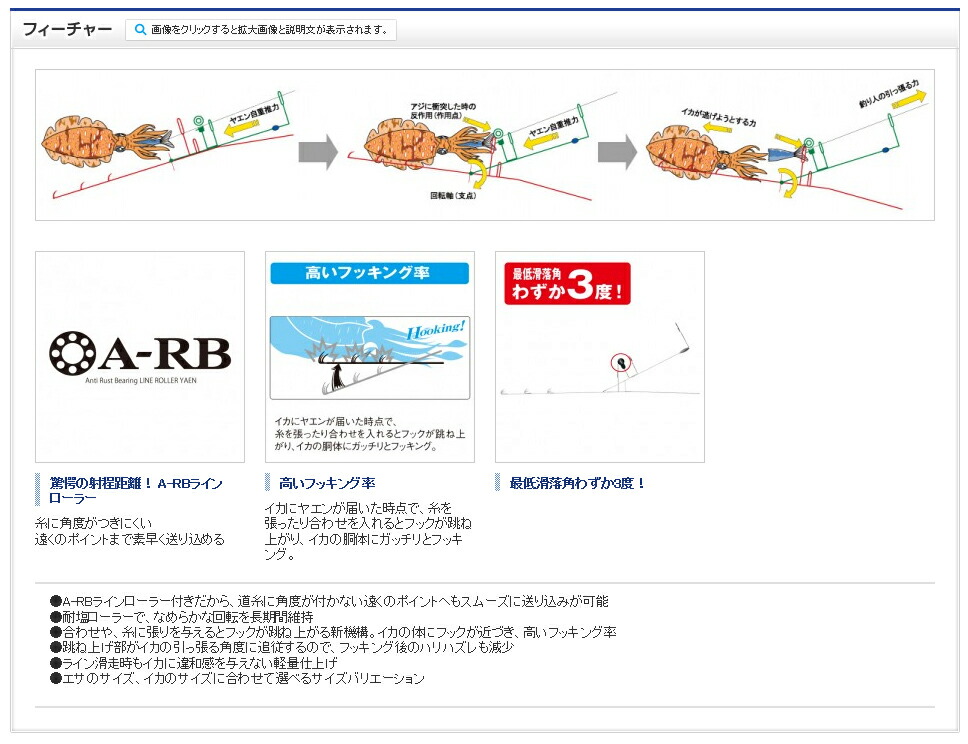 シマノ　A-RB　ラインローラーヤエン　Mサイズ　YA-001B (アオリイカ ヤエン 仕掛け)
