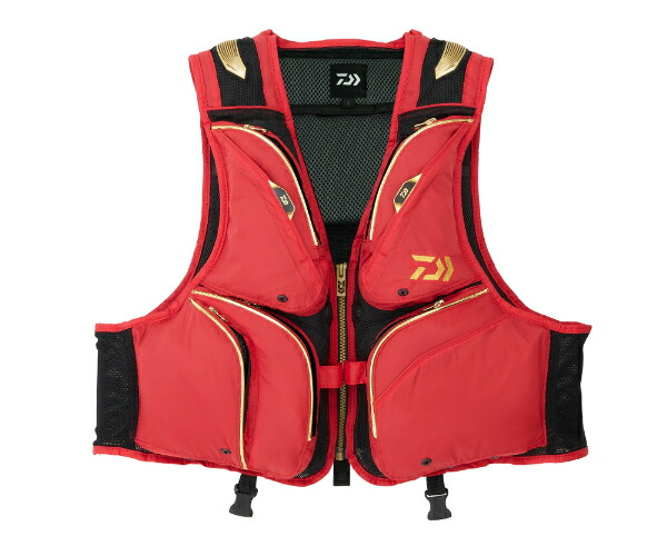 ダイワ (Daiwa) DV-3025F レッド Mサイズ フロートショートフィッシングベスト｜アングラーズＷＥＢ店