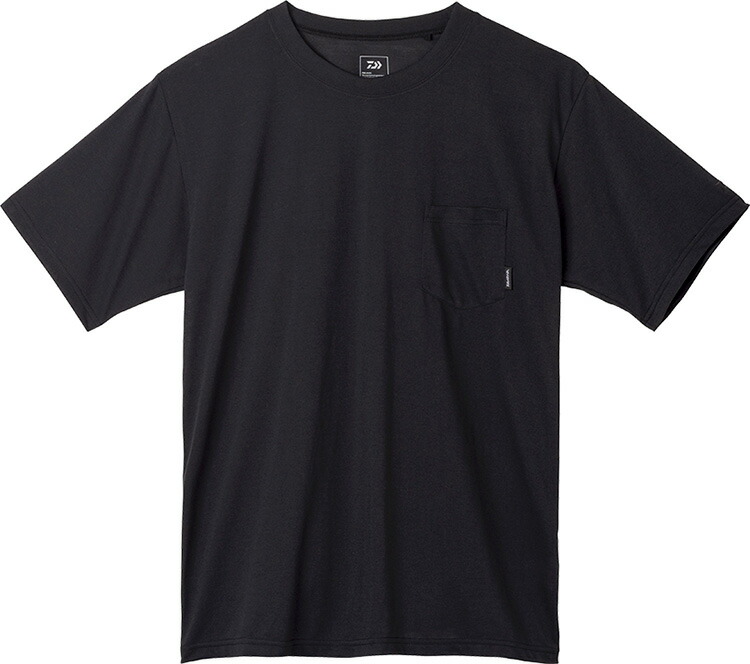 1320円 最も優遇 ダイワ Daiwa DE-9422 ブラック Lサイズ ショートスリーブポケットTシャツ