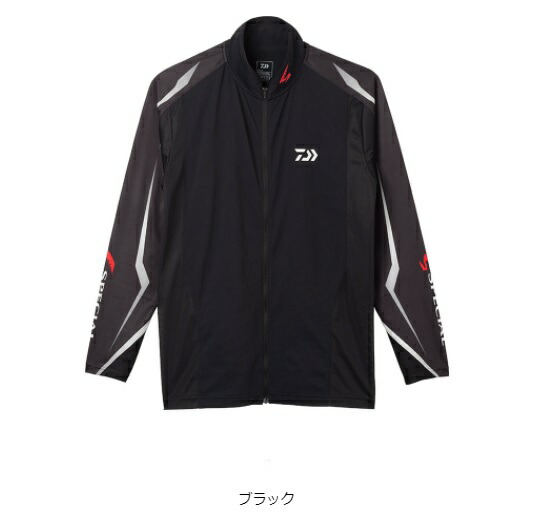 7623円 2021人気特価 ダイワ Daiwa DE-7222 ブラックL スペシャル フルジップドライシャツ