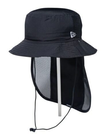NEW ERA ニュー内鰓  (14110073) 冒険ともし火 日がさ Tech Surf  黒いこと M／L大きさ【ニューエラアウトドア】
