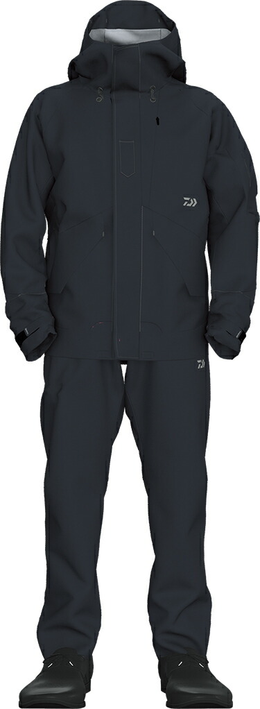 ダイワ　レインマックス　GEレインスーツ　DR-3223 ダイワ DR-3625 レインマックス レインスーツ 2XL ブラック