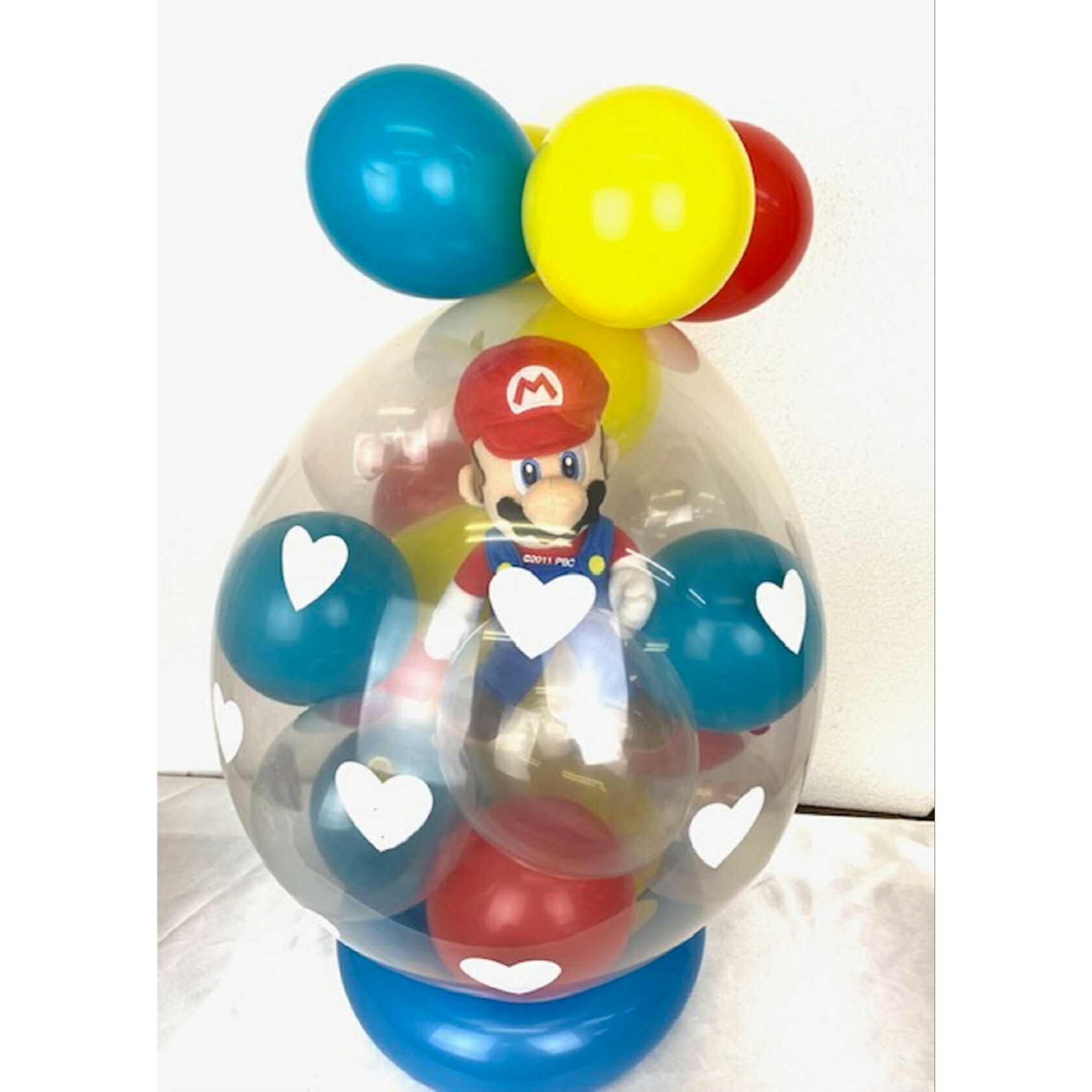 スーパーマリオ気球ラッピング マリオ バルーン 輿入れ算式 ラッピング電報 ぬいぐるみ付き ぴかぴか光るバルーン 水割りバルーン 貨物輸送無料 ぬいぐるみ バルーン お生れる日時 お慶賀 贈物 結婚式 バルーン電報 祝電 お祝い事 誕生日 開店祝い 提出典礼 七拳固三