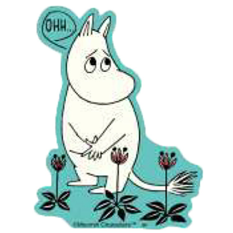 国内外の人気集結 ムーミン グッズ キャラクターステッカー しょんぼり シール デコレーション