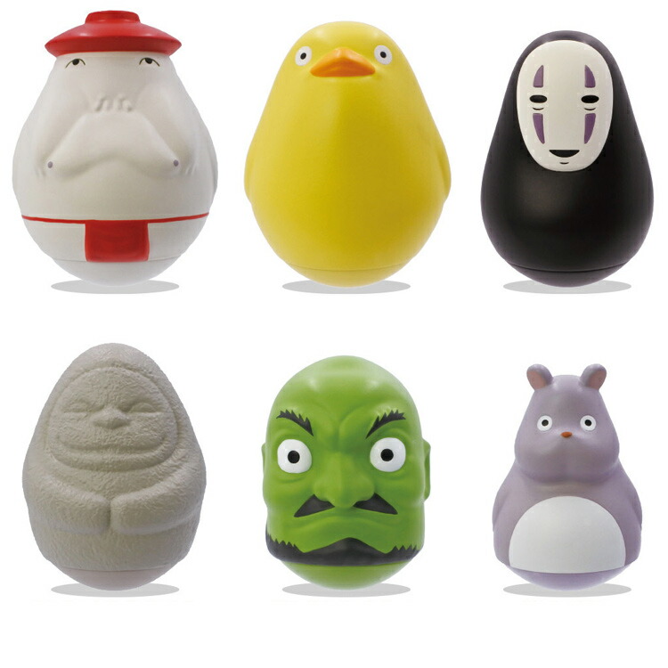 【中身はランダム】 千と千尋の神隠し ぽってりゆらゆらおきあがりこぼし ソフビ マスコット 全6種類 エンスカイ 499457画像