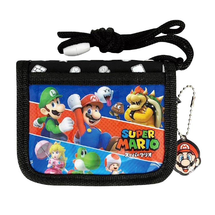 非売品　スーパーマリオ　ウォレット　財布 マリオ ラウンド財布 2024年版 【ブラック】/ RFウォレット