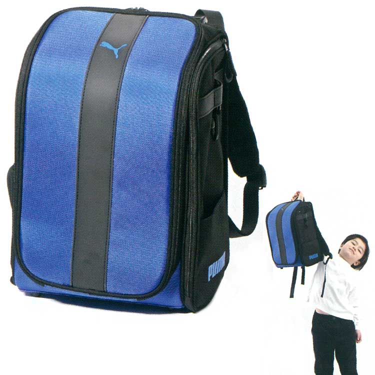 プーマ 軽快学童リュック ストライプ ブルー ランドセル型リュック 小学校 軽量 男の子 青 黒 新入学 PUMA 199943 21,285円