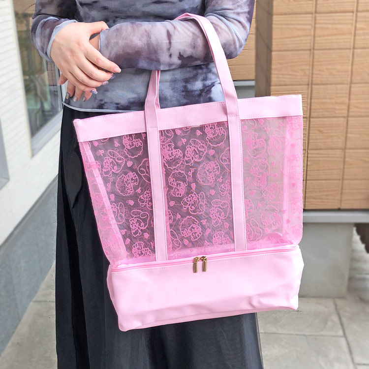 マイメロ トート　マイメロディ サンリオ　うさぎ　バック　バッグ　総柄　ピンク Amazon.co.jp: 丸眞 トートバッグ サンリオ マイメロディ 真夜中