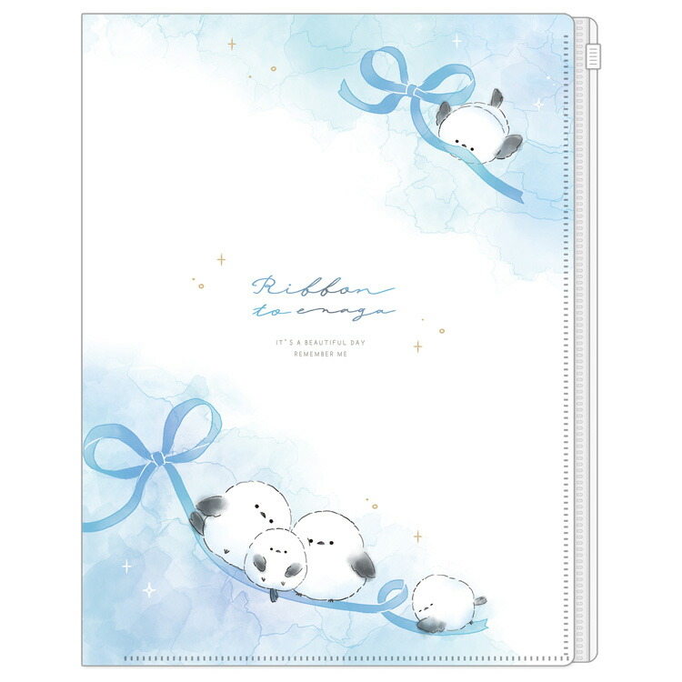 楽天市場】りぼんとえなが スライダー付き6ポケットクリアファイルA4