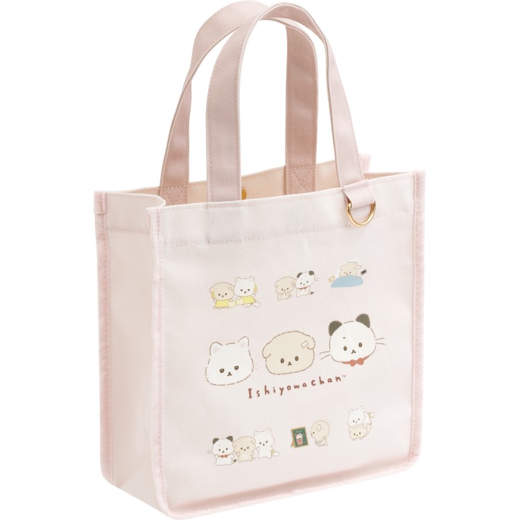 ゆきそら様☆コヤンイサムチョン☆ミニトートバッグ　いちごインいちご　茶ねこ ゆきそら様☆コヤンイサムチョン☆ミニトートバッグ いちごイン