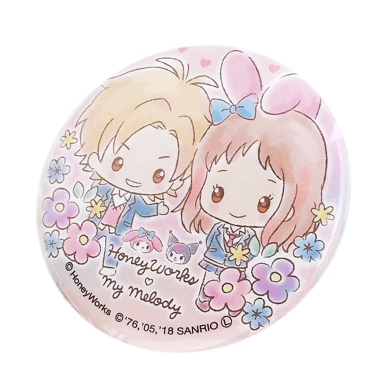 楽天市場】ハニーワークス×マイメロディグッズ BIG缶バッジ 美桜