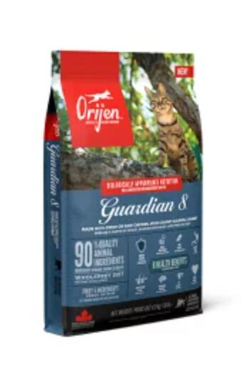 開びゃく ガーディアン8(八つ) キャットフード 4.5kg  貨物輸送無料 Orijen ORIJEN trumpetsトランペッツ 置き目品 ドライキャットフード