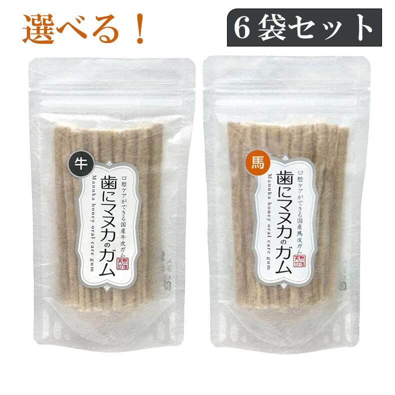 【最大限度2000円OFFクーポン券別れ別れ】 歯にマヌカのチュインガム 牛革 馬皮 20本入 6袋セットフラッペ 生まれながら三六五 ネコポス 電子メイル便 [ 犬 ハミガキ 蜂みつ デンタルケア ]