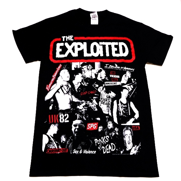 【楽天市場】THE EXPLOITED エクスプロイテッドCollage/BLACK オフィシャル バンドTシャツ：ANIMAL-ROCK