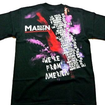 【楽天市場】MARILYN MANSON マリリンマンソンGEDDON STAIN オフィシャル バンドTシャツ：ANIMAL-ROCK
