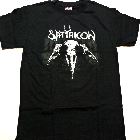 楽天市場 Satyricon サテリコン サティリコン Crow Skull オフィシャル バンドtシャツ あす楽対応 Animal Rock
