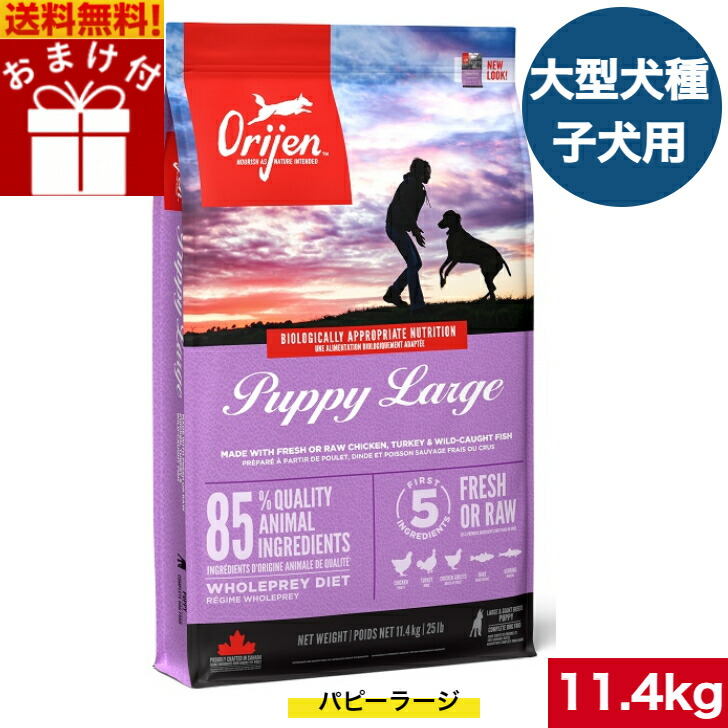 楽天市場】オリジン パピーラージ 11.4kg 11.4キロ 大型犬の子犬用