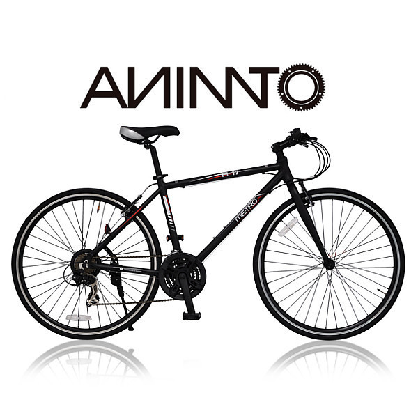 【ANIMATOアニマート】クロスバイク METRO (メトロ) 700c 自転車 軽量 アルミフレーム 通勤 スピード おすすめ【SHIMANO 21段変速】