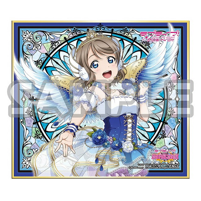 Aqours 6th WINDY STAGE ミニ色紙　渡辺曜　桜内梨子　箔 Aqours 6th WINDY STAGE ミニ色紙 渡辺曜 桜内梨子 箔（ラブ