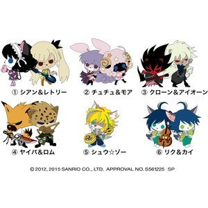 【新品】C88 コミックマーケット88 SHOW BY ROCK!! TINY ラバーストラップセット シアン＆レトリー・クロウ＆アイオーン・シュウ☆ゾー・チュチュ＆モア・ヤイバ＆ロム・リク＆カイ画像