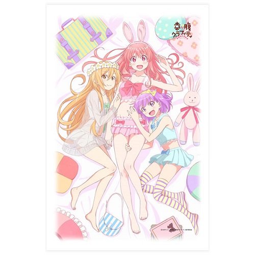 町子リョウ 森野きりん 椎名 シーツ 幸腹グラフィティ リョウ & きりん & 椎名 描き下ろし添い寝シーツ 添い寝シーツ画像