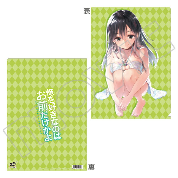 【新品】俺を好きなのはお前だけかよ クリアファイル 電撃祭（原作版）三色院菫子画像