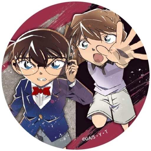 コナン　缶バッジ　灰原哀　江戸川コナン　2点セット 名探偵コナン 30周年記念 中国限定 缶バッジ 江戸川コナン＆灰原