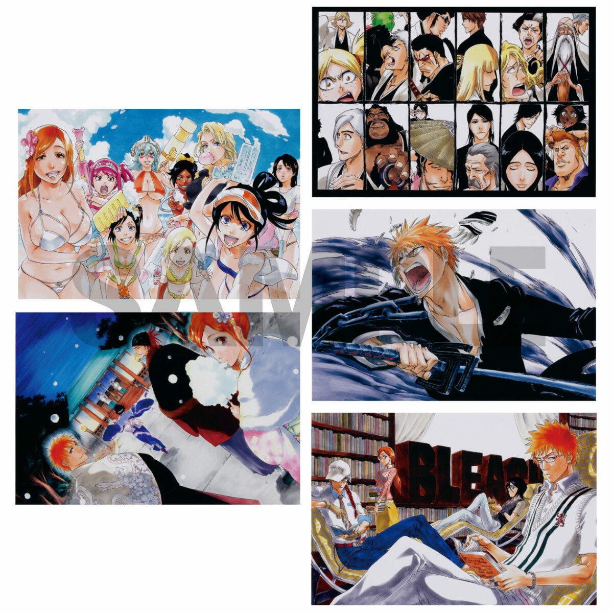 楽天市場】【新品】BLEACH原画展 BLEACH ポストカード5枚セット No.2