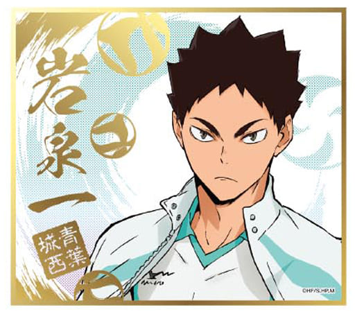 楽天市場 ハイキュー ビジュアル色紙コレクション 4 岩泉一 単品 ポスト投函 配送可 アニメグッズ専門店earth