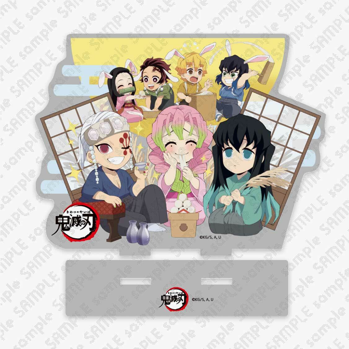 Ufotable Cafe 鬼滅の刃 コラボレーションカフェ お月見22 アクリルスタンド 竈門炭治郎 竈門禰豆子 我妻善逸 嘴平伊之助 宇髄天元 甘露寺蜜璃 時透無一郎 セール商品