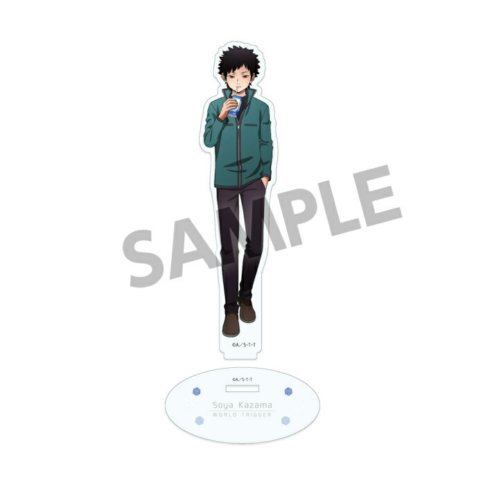 【新品】ワールドトリガー 描き下ろしアクリルフィギュア 風間蒼也 日常Ver.画像