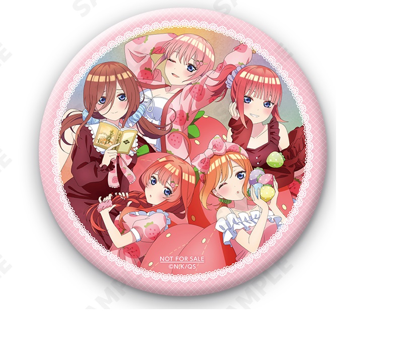 五等分の花嫁 ネグリジェ 缶バッチ グッズ-バッチ】五等分の花嫁∬ 描き下ろし缶バッジ5個セット