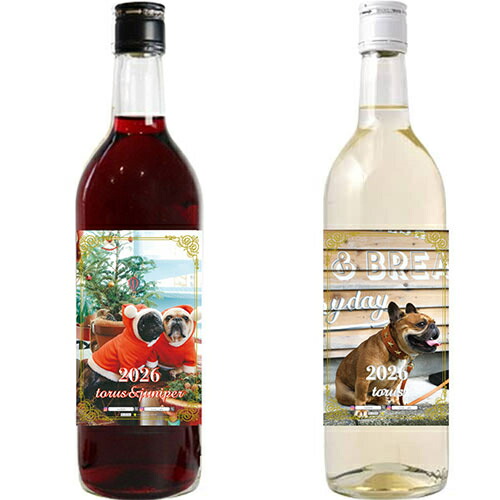 【予約販売】 フレンチブルドッグ犬のtorus トーラス 2026年 紅白ワイン 720ml RW002NN