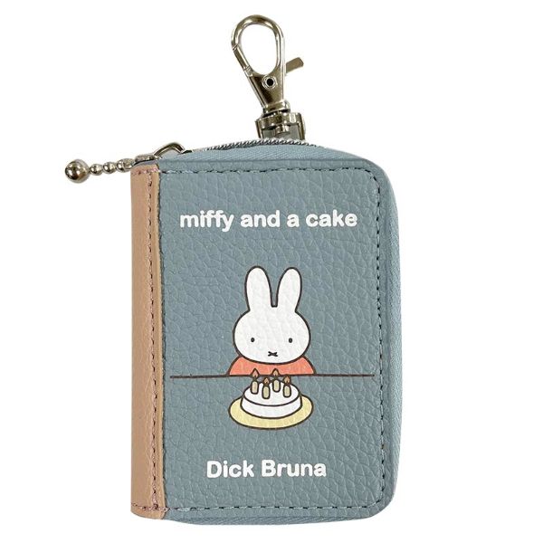 ミッフィー ＢＯＯＫキーカバー ＢＬ キーカバー キーケース カー用品 ドライブ ブルー 送料込み
