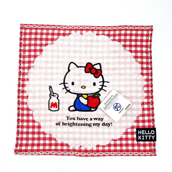 楽天市場】サンリオ ハローキティ セブンティーズチェック ミニタオル