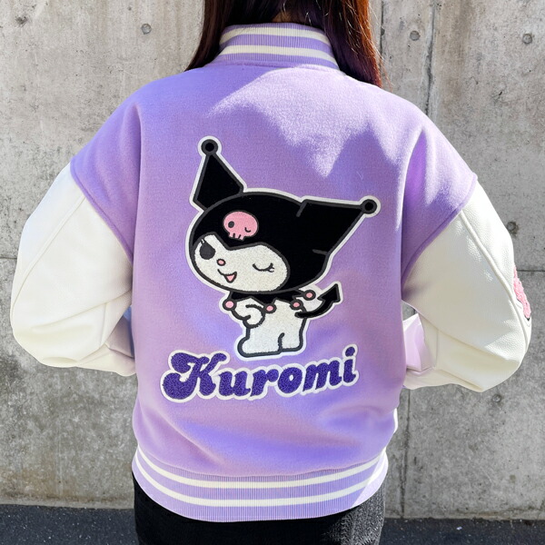 サンリオ クロミ レースブラック スカジャン 刺繍 ギフト 新作 クロミ レースブラック スカジャン サンリオ ブルゾン