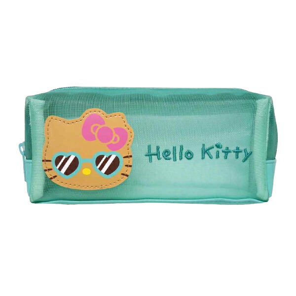 楽天市場】ハローキティ メッシュBOXポーチ ミント 日焼け